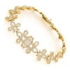 14K Yellow Gold Designer Ladies Diamond Bracelet 7.10ct