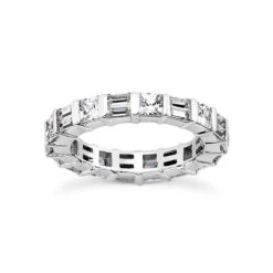 14K White Gold Diamond Eternity Ring 2.43ct