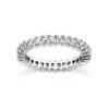 14K White Gold Princess Cut Diamond Eternity Ring 5.13ct