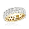 14K Yellow Gold Round Diamond Eternity Band 6ct