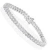 Round Diamond 14K White Gold Women's Tennis Bracelet 4.70ct