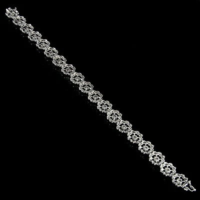 14K White Gold Women's Diamond Bracelet 2.49ct - Image 2