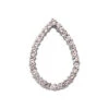 14K White Gold Women's Diamond Pendant 0.58ct