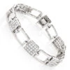 14K White Gold Ladies Diamond Bracelet 2.98ct