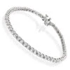 Round Diamond Women's Tennis Bracelet 14K White Gold 1 1/2ct