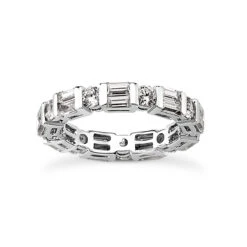 18K White Gold Diamond Eternity Band 2.32ct