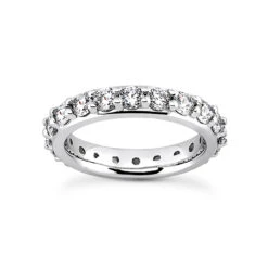 18K White Gold Diamond Eternity Band 2.70ct