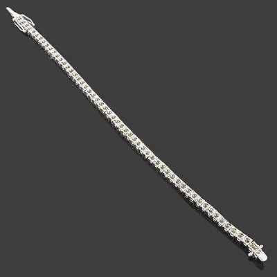 Affordable Diamond Tennis Bracelet In Sterling Silver 0.2ct - Image 2