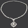 Designer Diamond Luccello Necklace 11.14ct 18K White Gold