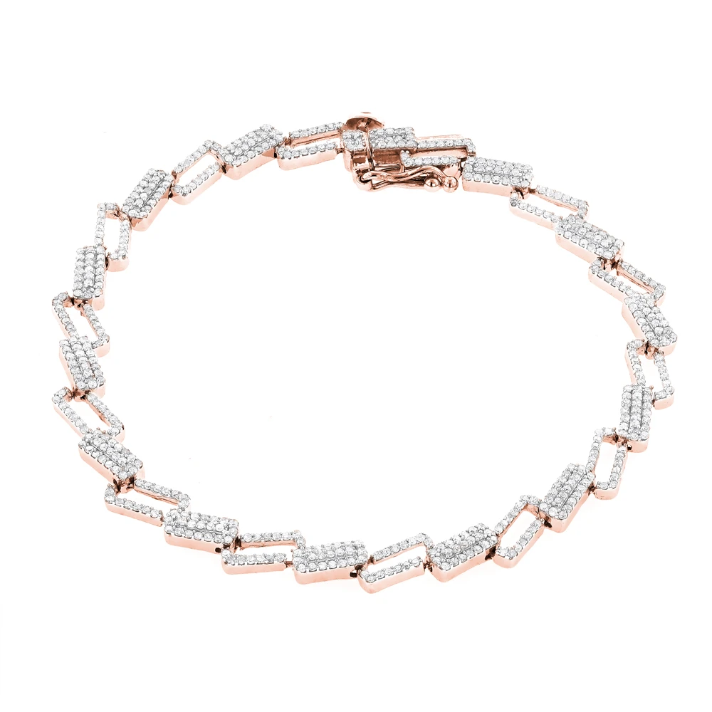 Diamond Bracelets 14K White Gold Ladies Diamond Bracelet 1.84 - Image 3