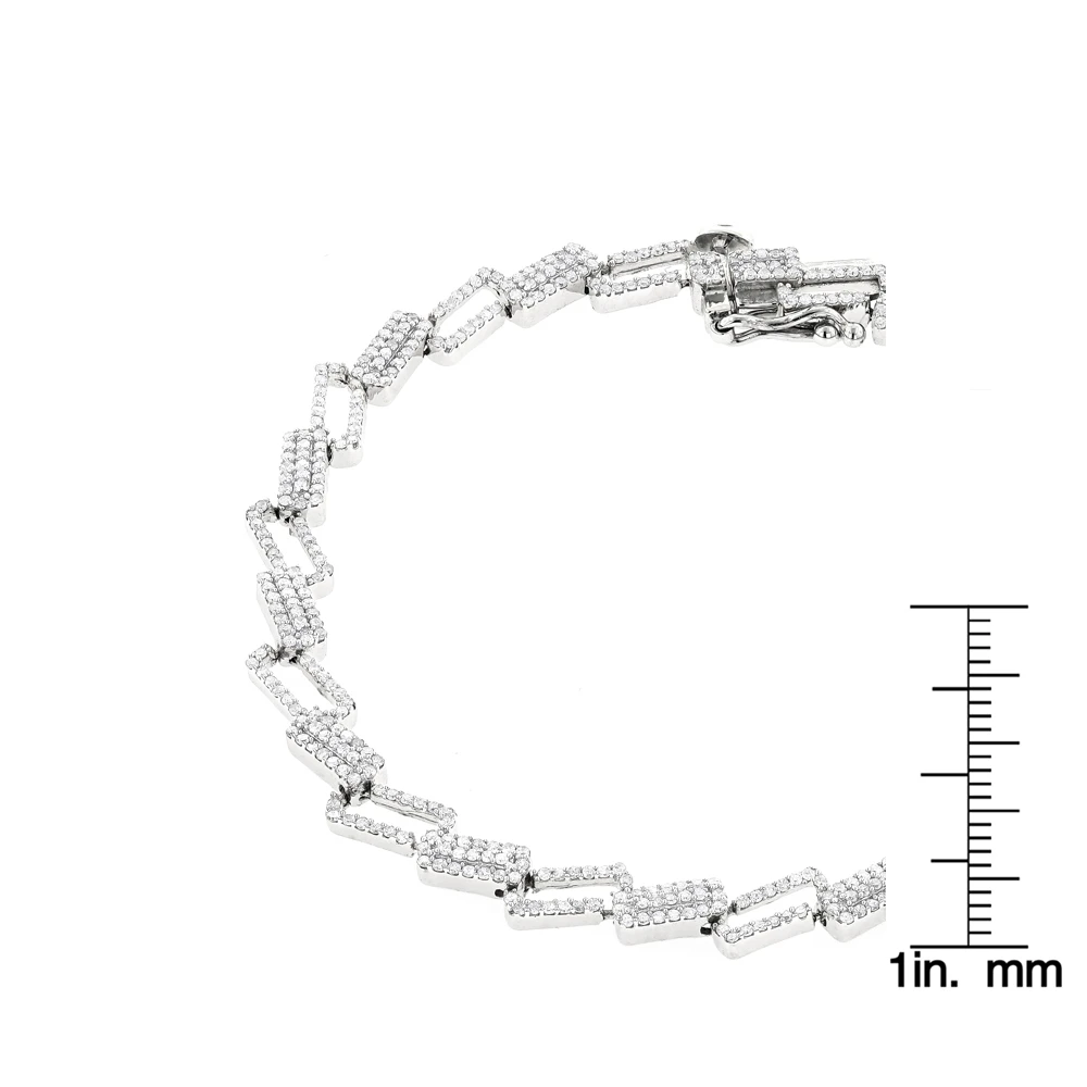 Diamond Bracelets 14K White Gold Ladies Diamond Bracelet 1.84 - Image 6