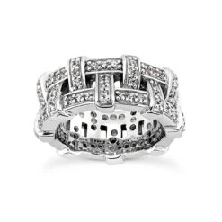 Diamond Platinum Eternity Band 0.96ct