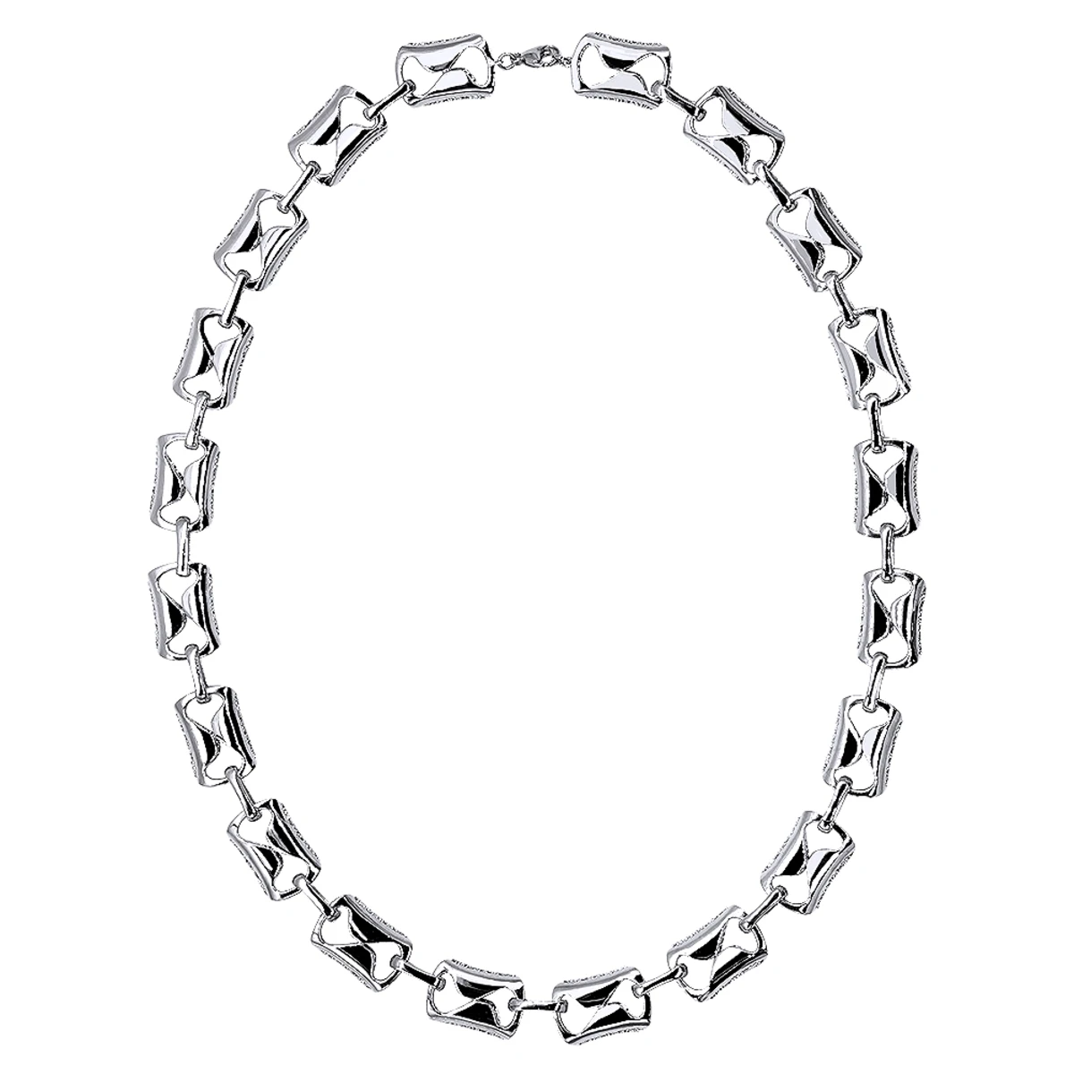 Luxurman Unique 14K Yellow Gold Pave Diamond Necklace For Women 12.9ct - Image 4