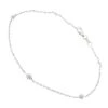 Luxurman 14K White Gold Diamond By The Yard Bracelet For Women 1/2 Carat 7in