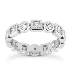Platinum Diamond Eternity Band 1.12ct