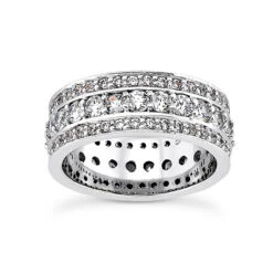 Platinum Diamond Eternity Band 2.01ct