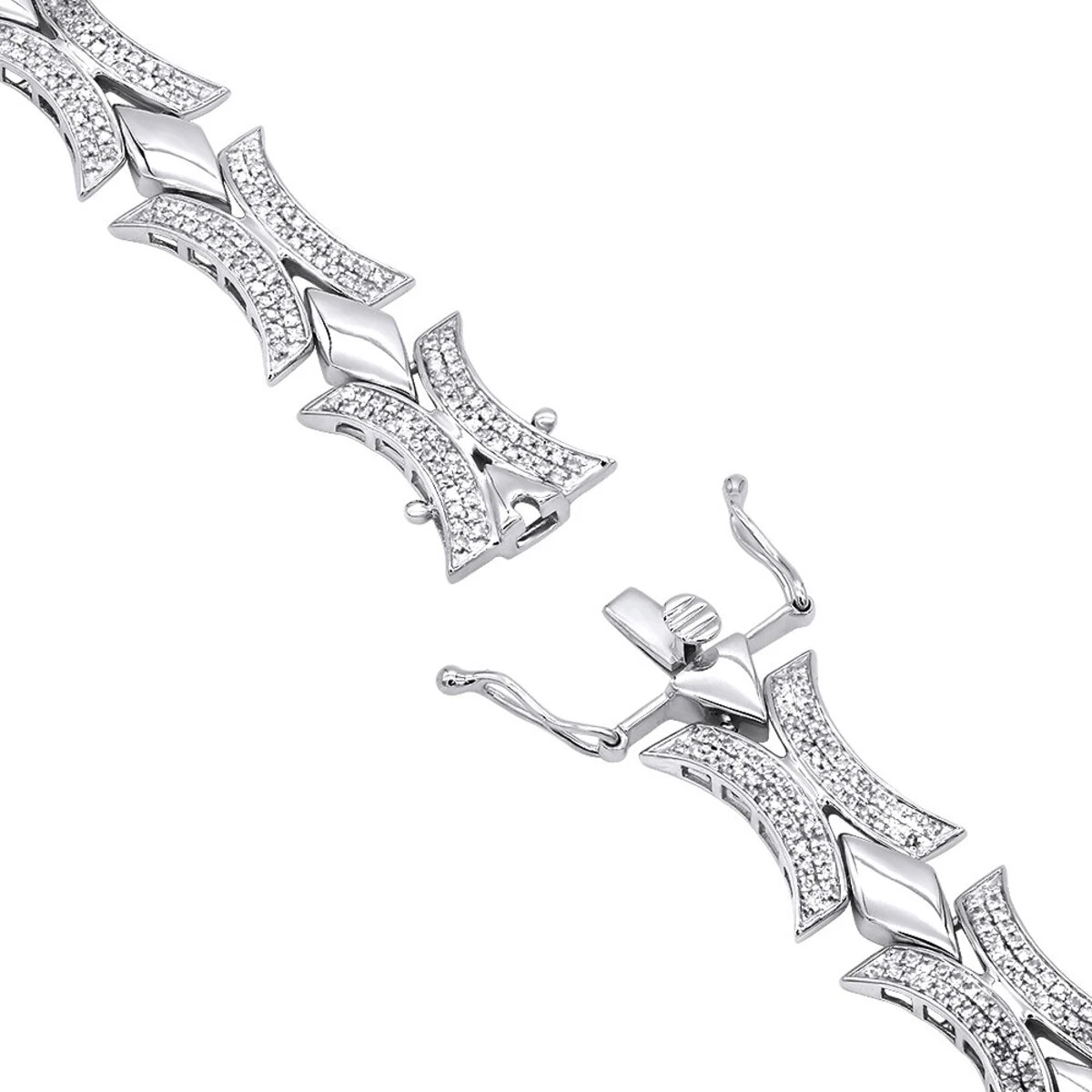 Sterling Silver Diamond Bracelet 1.96ct - Image 2